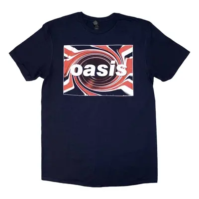 Oasis T-Shirt Union Jack Unisex Navy Blue