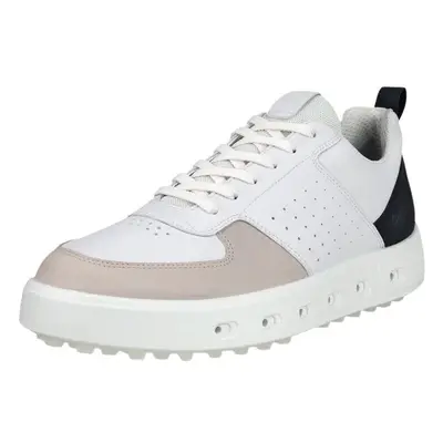 Ecco Street White/Black/Gravel Men's golf shoes