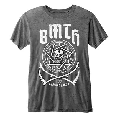 Bring Me The Horizon T-Shirt Crooked Young Unisex Charcoal Grey