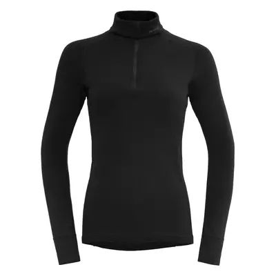 Devold Duo Active Merino Zip Neck Woman Black Thermal Underwear