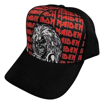 Iron Maiden Cap Eddie Logo Repeat Black