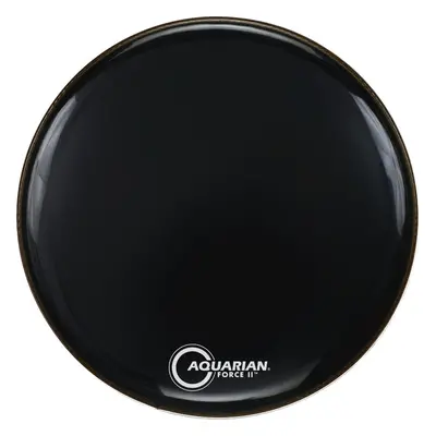 Aquarian FR22BK Force II 22" Black Resonant Drum Head