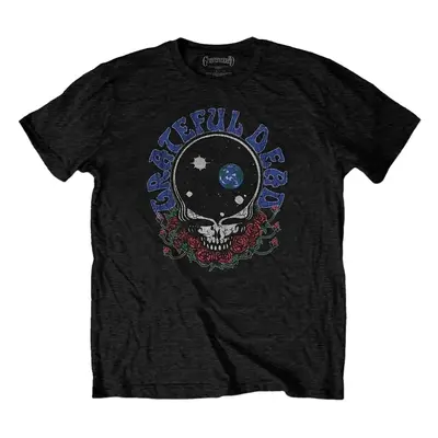 Grateful Dead T-Shirt Space Your Face & Logo Unisex Black