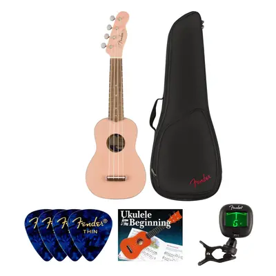 Fender Venice Ukulele WN SET Shell Pink Ukulele