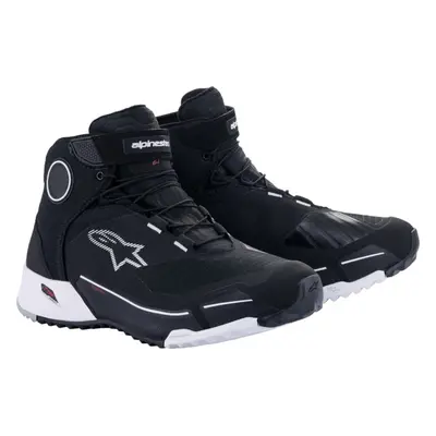 Alpinestars CR-X Drystar Riding Shoes Black/White Motorcycle Boots