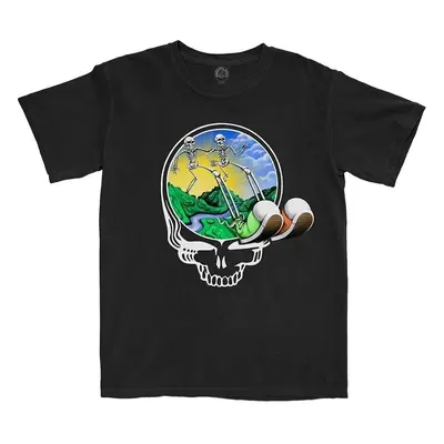 Grateful Dead T-Shirt Skeles Stepping Unisex Black