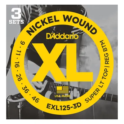 D'Addario EXL125-3D E-guitar strings