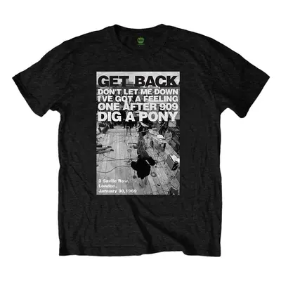 The Beatles T-Shirt Rooftop Shot Unisex Black