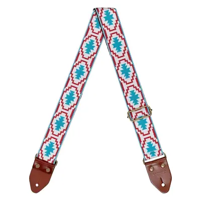 Cascha CGS-JW4 Jacquard Textile guitar strap Inca