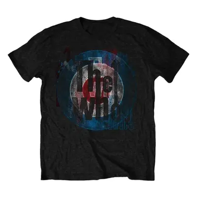 The Who T-Shirt Target Texture Unisex Black