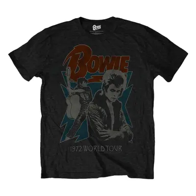 David Bowie T-Shirt World Tour Unisex Black