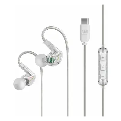 MEE audio M6 Sport USB-C Clear Ear Loop headphones