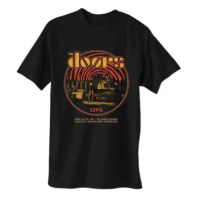 The Doors T-Shirt Retro Circle Unisex Black