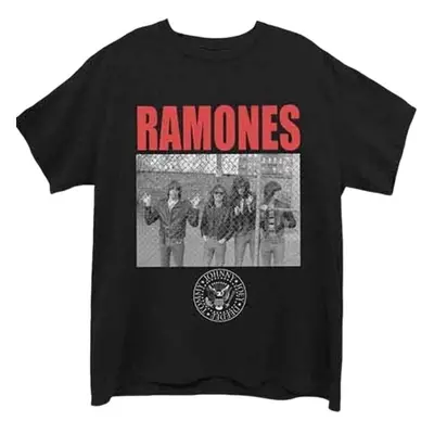 Ramones T-Shirt Cage Photo Unisex Black