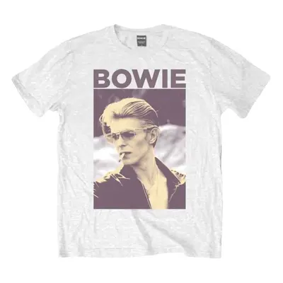 David Bowie T-Shirt Smoking Unisex White