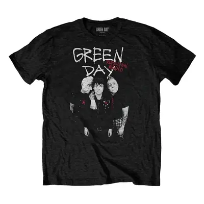 Green Day T-Shirt Red Hot Unisex Black