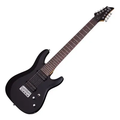 Schecter Deluxe C-8 Satin Black 8-string electric guitar