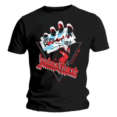 Judas Priest T-Shirt British Steel Hand Triangle Unisex Black