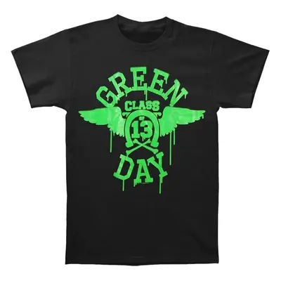 Green Day T-Shirt Neon Black Unisex Black