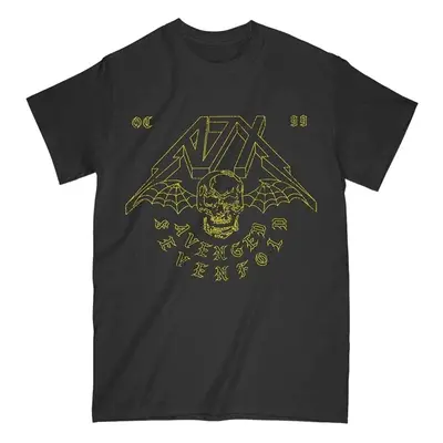 Avenged Sevenfold T-Shirt Webbed Wings Unisex Black