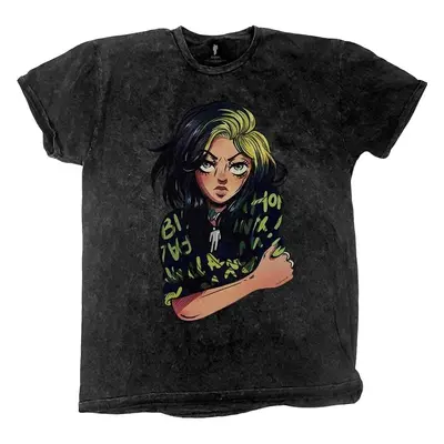 Billie Eilish T-Shirt Anime Billie Unisex Black