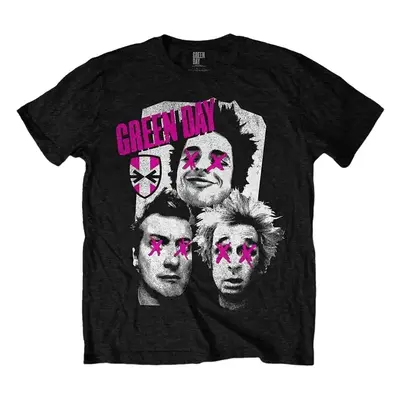 Green Day T-Shirt Patchwork Unisex Black