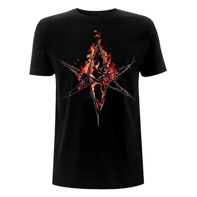 Bring Me The Horizon T-Shirt Flaming Hex Unisex Black