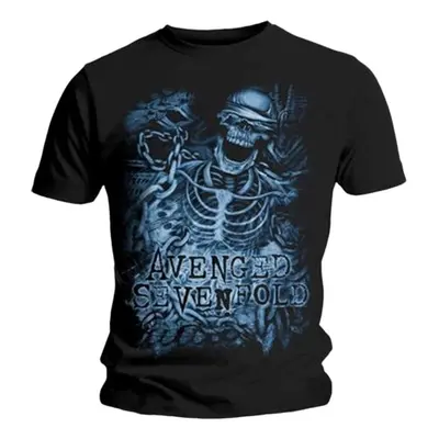 Avenged Sevenfold T-Shirt Chained Skeleton Unisex Black