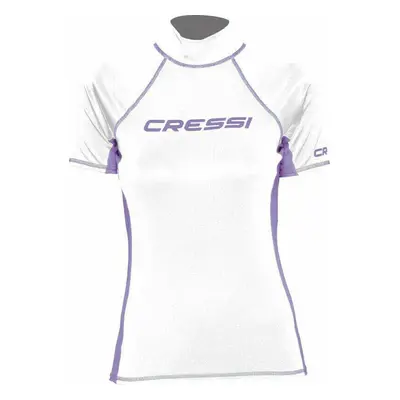 Cressi Rash Guard Lady Short Sleeve T-Shirt White/Lilac