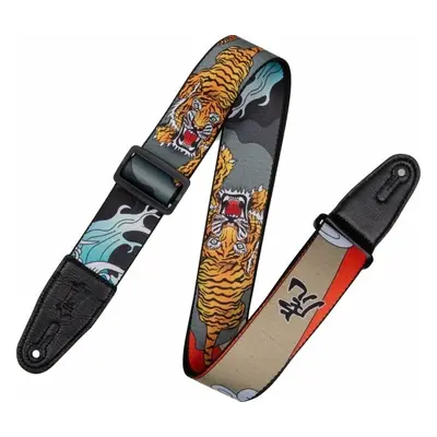 Levys MPD2-124 Textile guitar strap Japanese Traditional Tiger