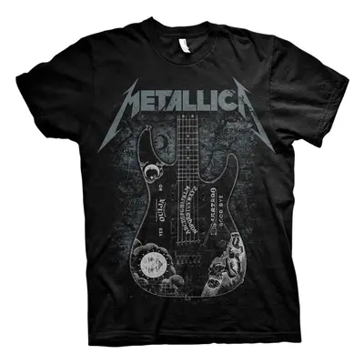 Metallica T-Shirt Hammett Ouija Guitar Unisex Black