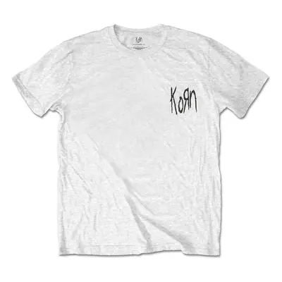 Korn T-Shirt Scratched Type Unisex White