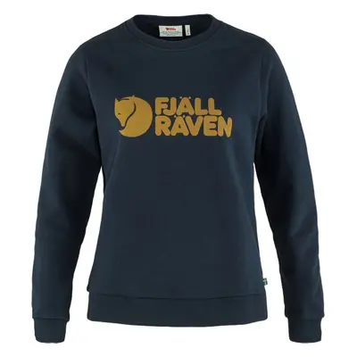 Fjällräven Logo Sweater W Dark Navy/Chestnut Outdoor Hoodie