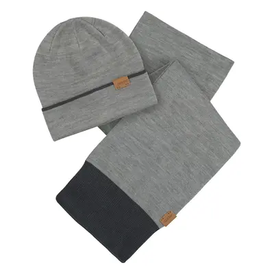 Musto Tipped Beanie & Scarf Beanie Grey