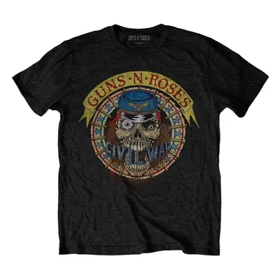 Guns N' Roses T-Shirt Skull Circle Unisex Black