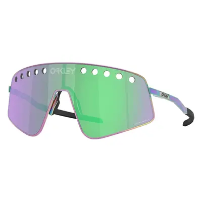 Oakley Sutro TI Sweep Polished Oil Slick/Prizm Road Jade Sport Glasses