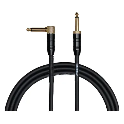 Cascha Professional Line Guitar Cable m Straight - Angled Instrument Cable