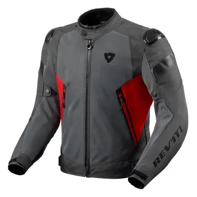 Rev'it! Jacket Control Air H2O Grey/Red Textile Jacket