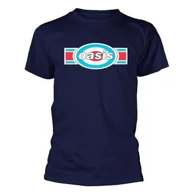 Oasis T-Shirt Oblong Target Unisex Navy Blue