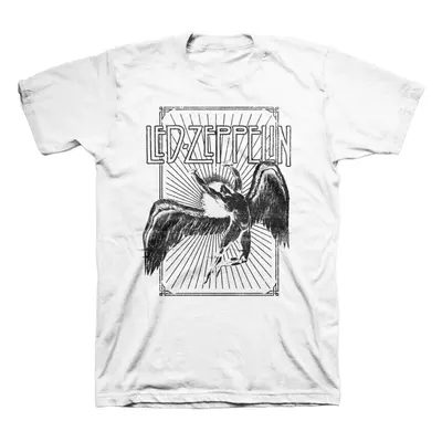 Led Zeppelin T-Shirt Icarus Burst Unisex White