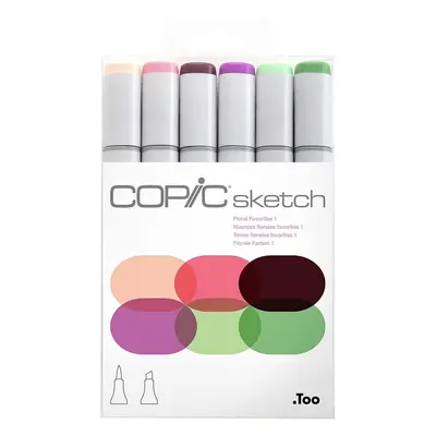 Copic Sketch Markers Floral Favorites 6 pcs