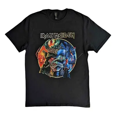 Iron Maiden T-Shirt The Future Past Tour '23 Circle Art Unisex Black