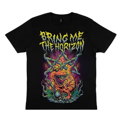 Bring Me The Horizon T-Shirt Smoking Dinosaur Unisex Black