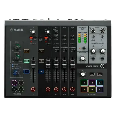 Yamaha AG08 Black Podcast Mixer