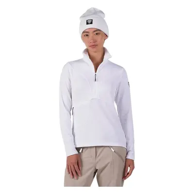 Rossignol Blackside Womens Half Zip Fleece Top White Hoodie