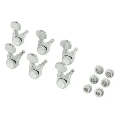 Fender Locking Stratocaster/Telecaster TM Brushed Chrome Chrome Guitar Tuning Machines