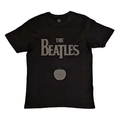 The Beatles T-Shirt Drop T Logo & Apple Unisex Black