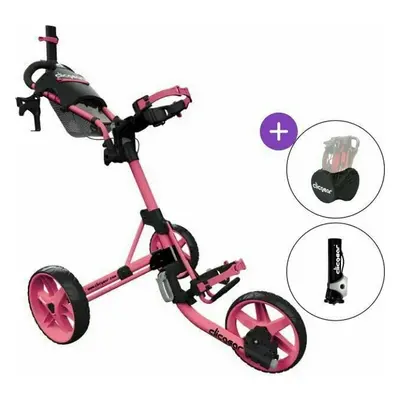 Clicgear Model 4.0 Deluxe SET Soft Pink Manual Golf Trolley