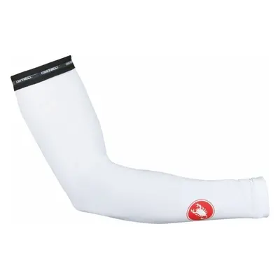 Castelli UPF + Light White Cycling Arm Sleeves