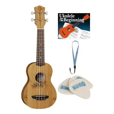 Luna UKE-BAMBOO-S SET Natural Ukulele